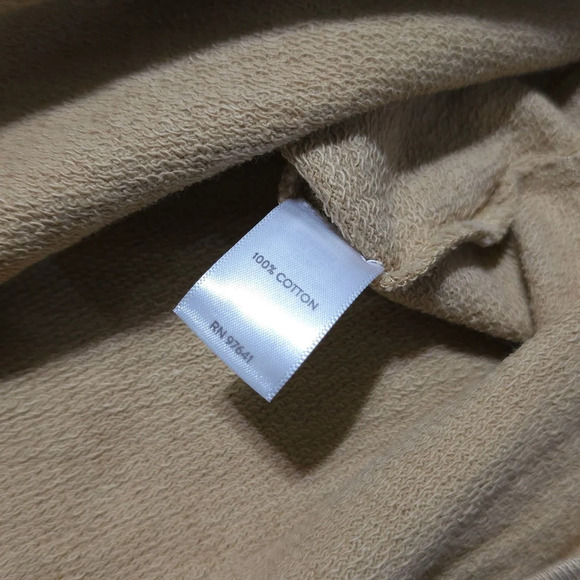 J. JILL 100 Cotton French Terry Slub Knit Long Sleeve Crew, Bishop Sleeves, S - Picture 9 of 13